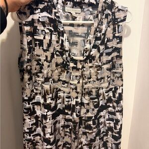 Dana Buchman Artistic Print Top